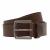 Accessories * | Johnny Bigg Clearance Morgan Genuine Leather Belt In Brown Chocolate