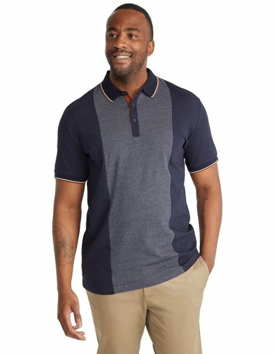 Clothing * | Johnny Bigg New Reuben Splice Polo In Navy