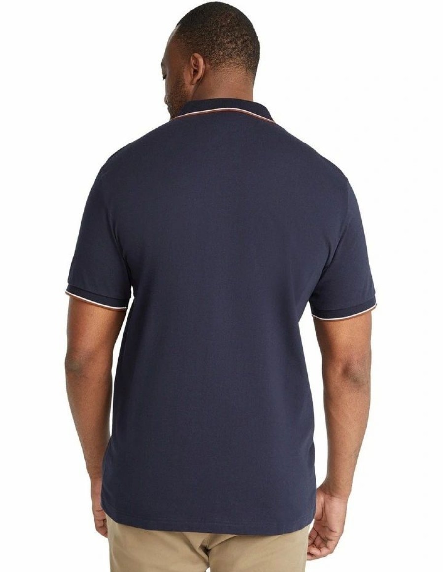 Clothing * | Johnny Bigg New Reuben Splice Polo In Navy