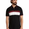 Clothing * | Johnny Bigg New Kendall Splice Zip Neck Polo In Merlot