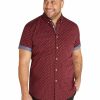 Big & Tall * | Johnny Bigg Original Benson Stretch Shirt In Burgundy