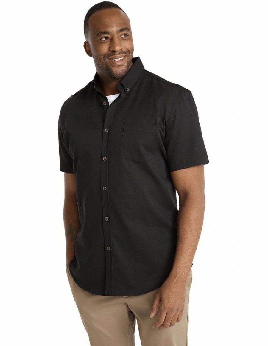 Big & Tall * | Johnny Bigg Hot Sell Reno Twill Shirt In Black