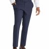 Suiting & Occasionwear * | Johnny Bigg Premium Damon Check Slim Dress Pant In Blue Navy