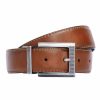 Accessories * | Johnny Bigg Cheaper Stretch Reversible Prong Belt Black/Tan