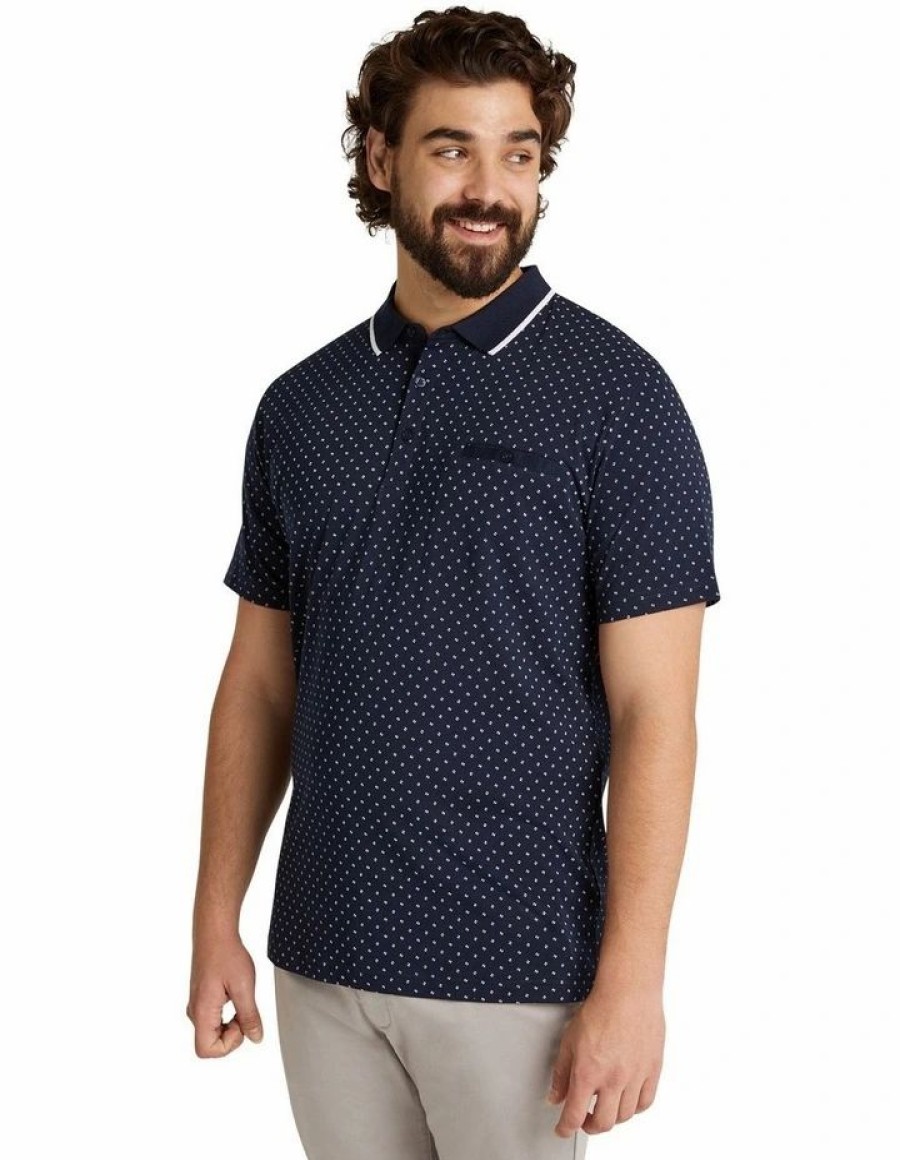 Clothing * | Johnny Bigg Official Taylor Print Polo In Navy