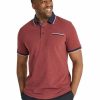 Clothing * | Johnny Bigg New Threads Trent Contrast Polo In Burgundy