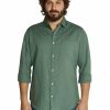 Big & Tall * | Johnny Bigg Original The Anders Linen Shirt Moss