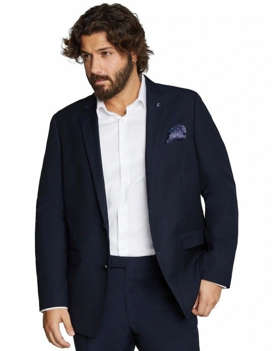 Suiting & Occasionwear * | Johnny Bigg New The Raymond 2 Button Suit Jacket Navy