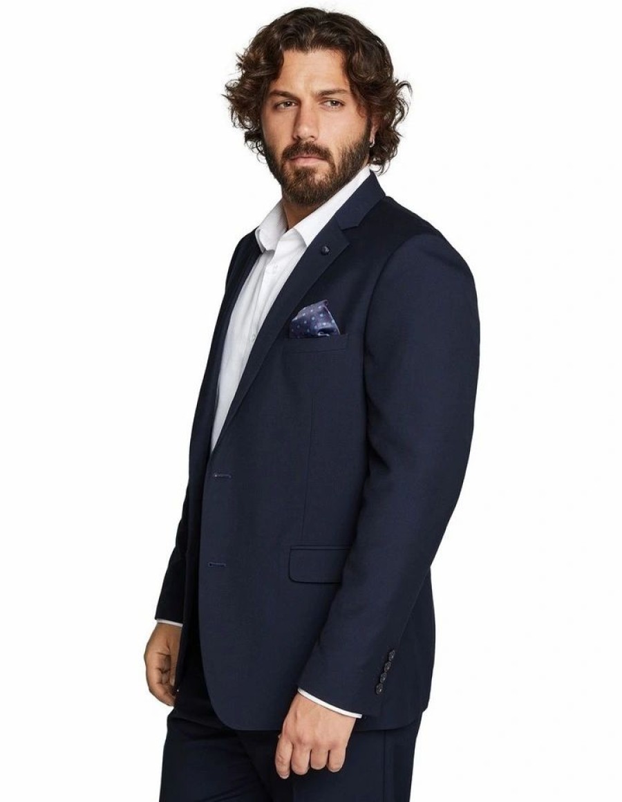 Suiting & Occasionwear * | Johnny Bigg New The Raymond 2 Button Suit Jacket Navy