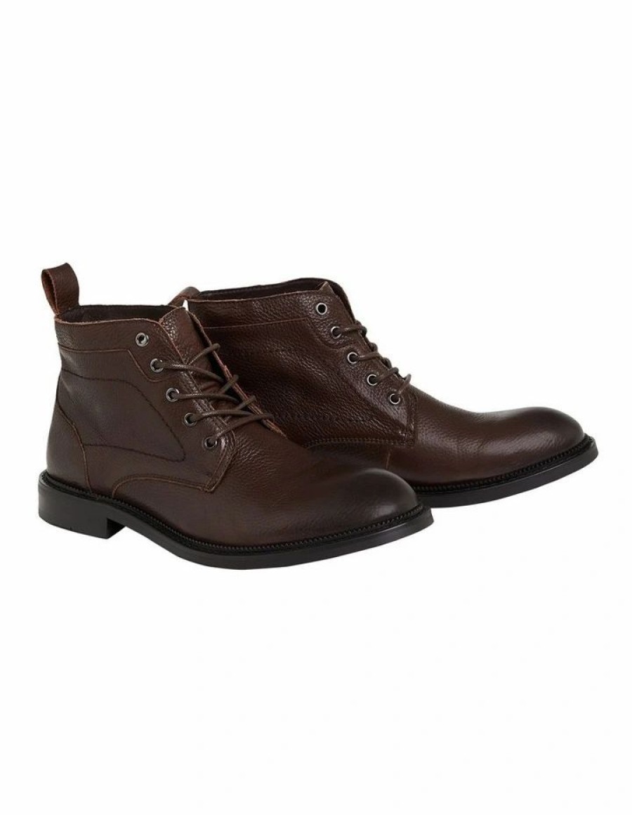 Shoes * | Johnny Bigg Typical Style Eden Military Boot In Chocolate