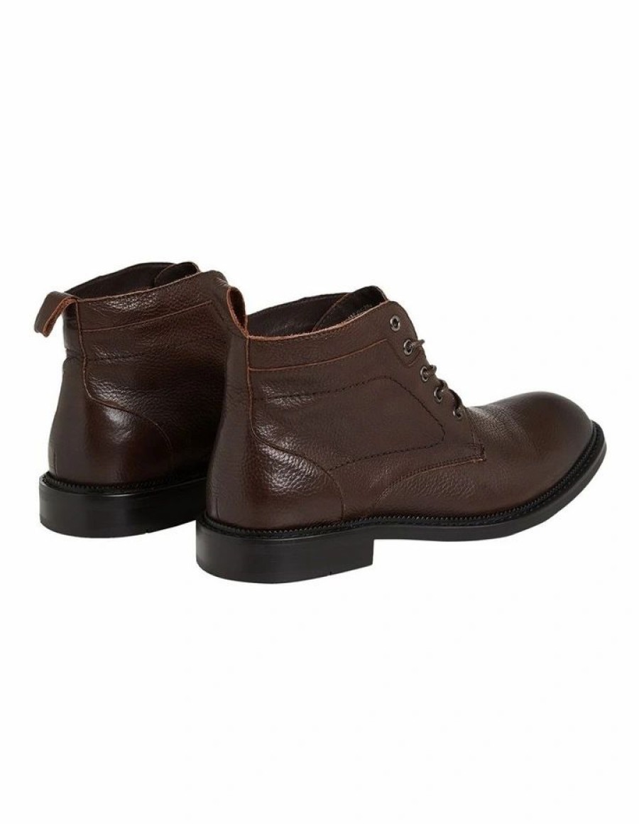 Shoes * | Johnny Bigg Typical Style Eden Military Boot In Chocolate