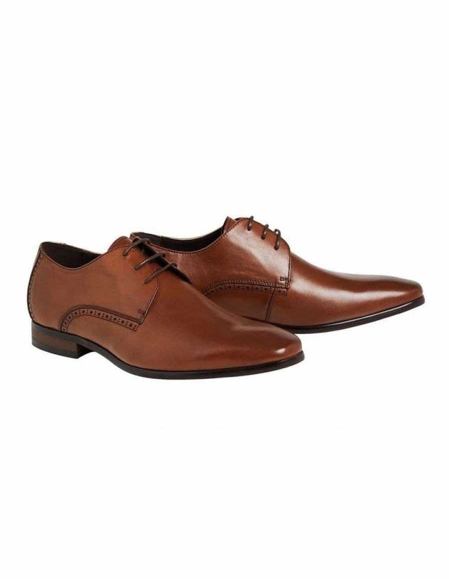 Shoes * | Johnny Bigg Clearance Oliver Brogue Dress Shoe In Tan