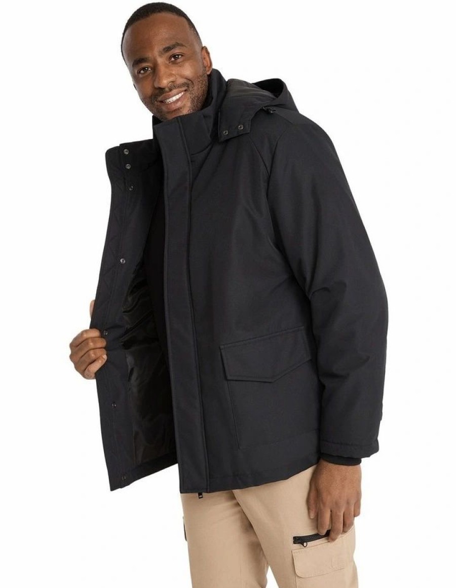 Big & Tall * | Johnny Bigg Outlet Sale Kellen Parka Jacket In Black