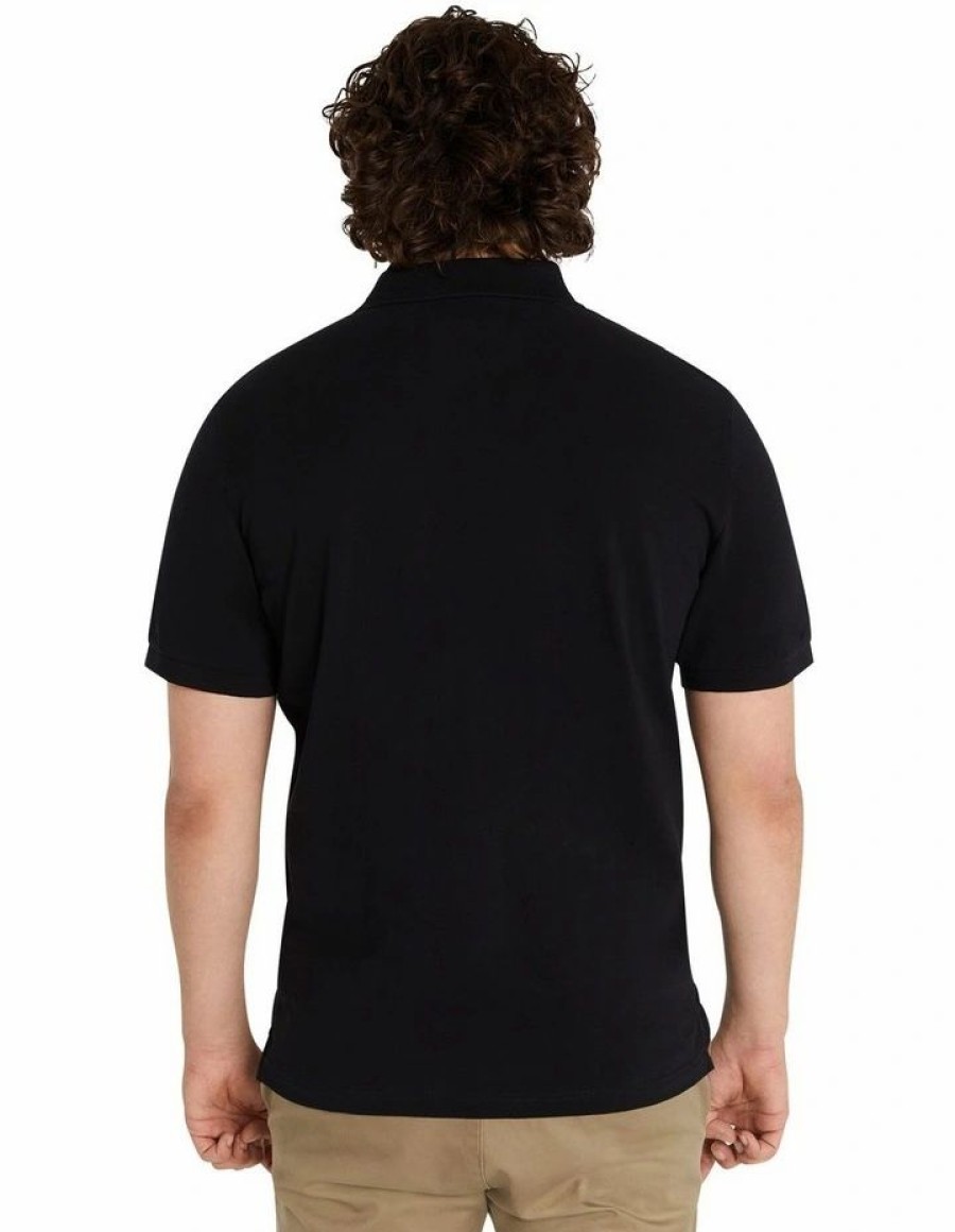 Clothing * | Johnny Bigg Clearance Linden Vertical Stripe Polo In Black