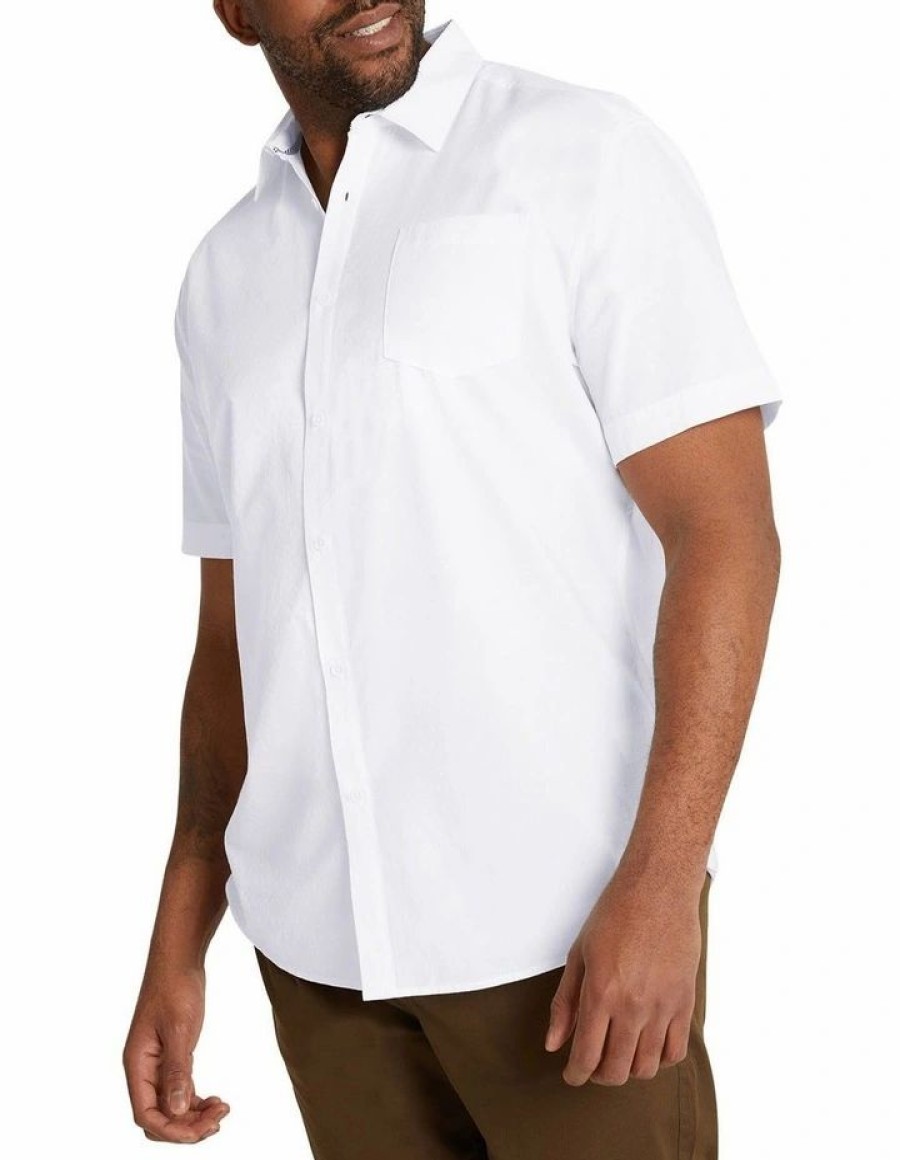 Big & Tall * | Johnny Bigg New Threads Hugo Textured Shirt In White