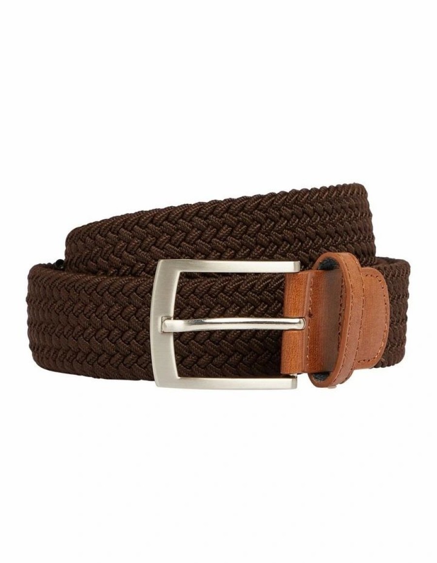 Accessories * | Johnny Bigg Premium Jackson Stretch Belt In Brown