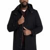 Big & Tall * | Johnny Bigg Outlet Sale The Wales Hood Coat Black