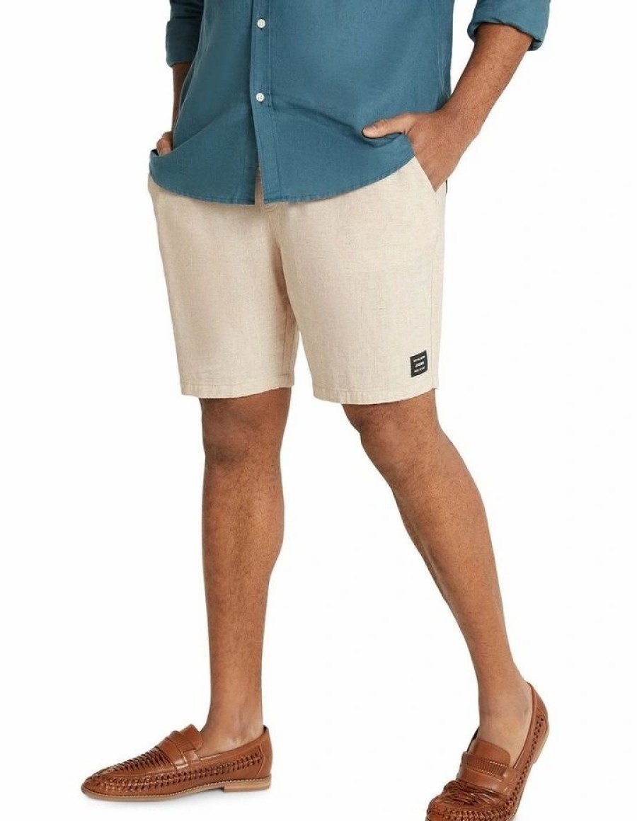 Clothing * | Johnny Bigg New Burleigh Linen Blend Short In Sand