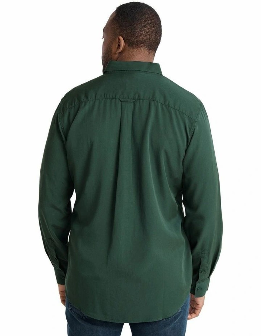 Big & Tall * | Johnny Bigg Official Lincoln Lyocell Shirt In Pine Forest