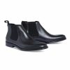 Shoes * | Johnny Bigg Less Expensive Morgan Leather Chelsea Boot Black