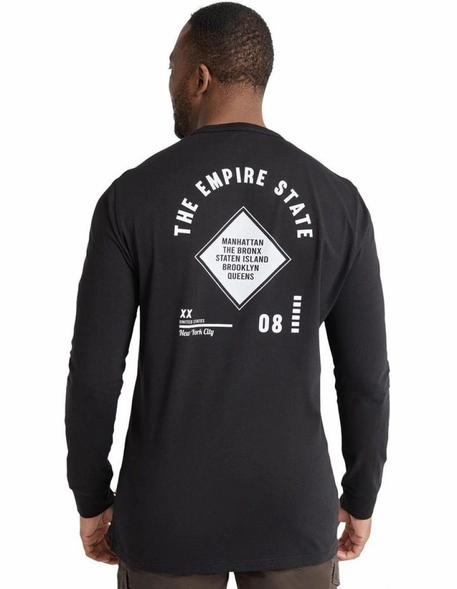 Clothing * | Johnny Bigg Cheap Empire State Long Sleeve Top In Black