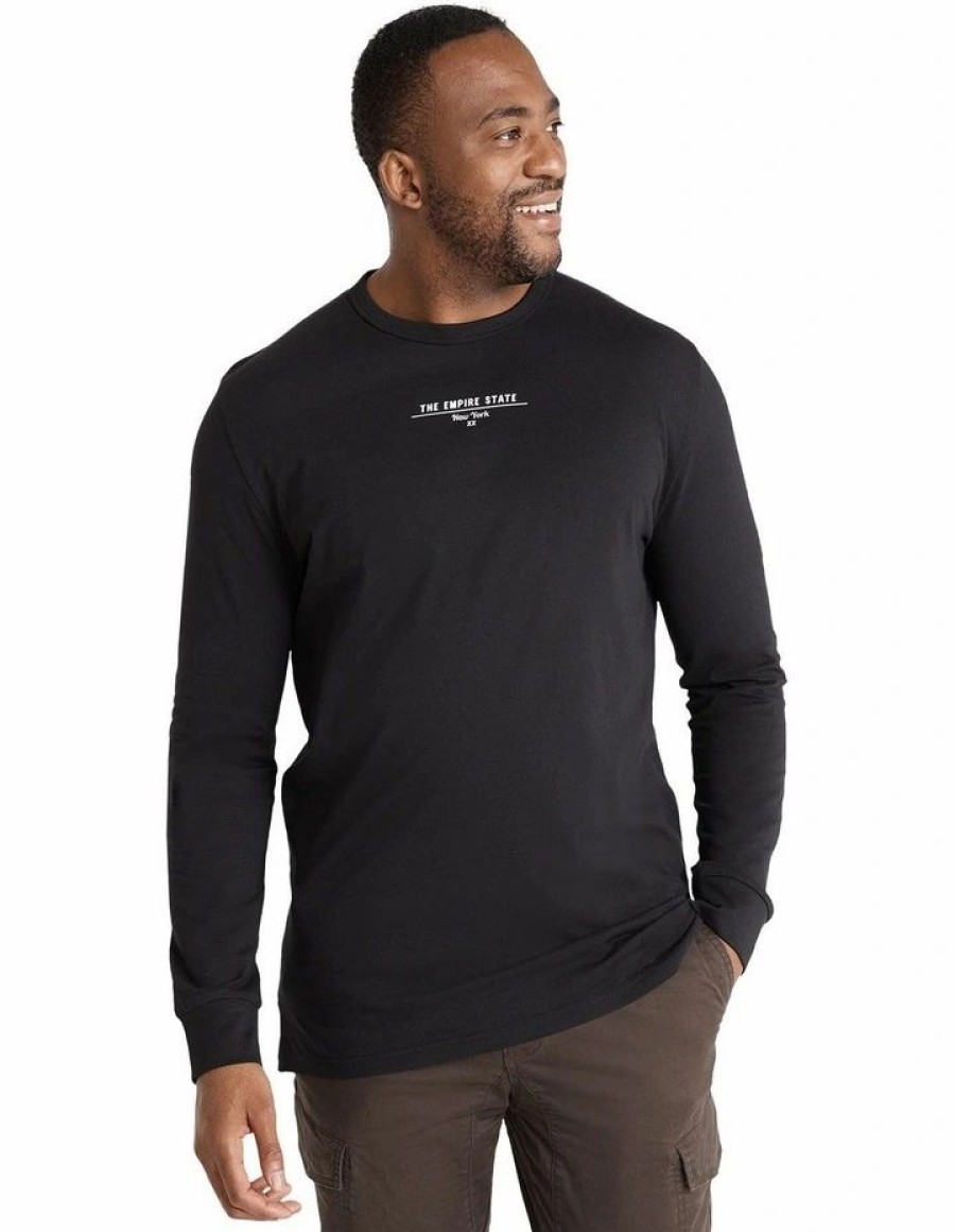 Clothing * | Johnny Bigg Cheap Empire State Long Sleeve Top In Black