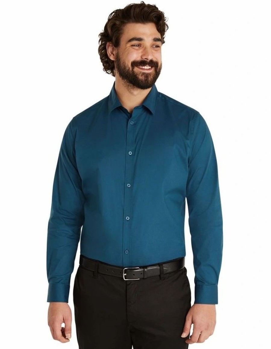 Suiting & Occasionwear * | Johnny Bigg Cheaper Webster Dress Shirt In Teal