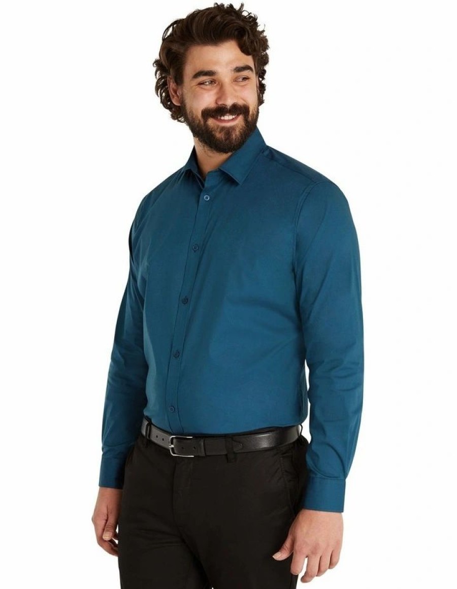 Suiting & Occasionwear * | Johnny Bigg Cheaper Webster Dress Shirt In Teal