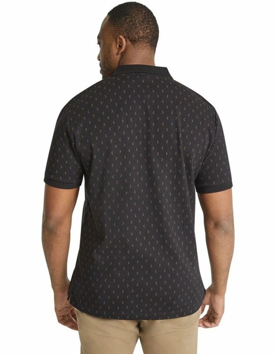 Clothing * | Johnny Bigg Hot Sell Callan Print Polo In Black