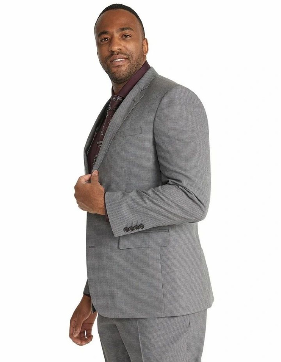 Suiting & Occasionwear * | Johnny Bigg Premium Preston Stretch Suit Jacket In Silver