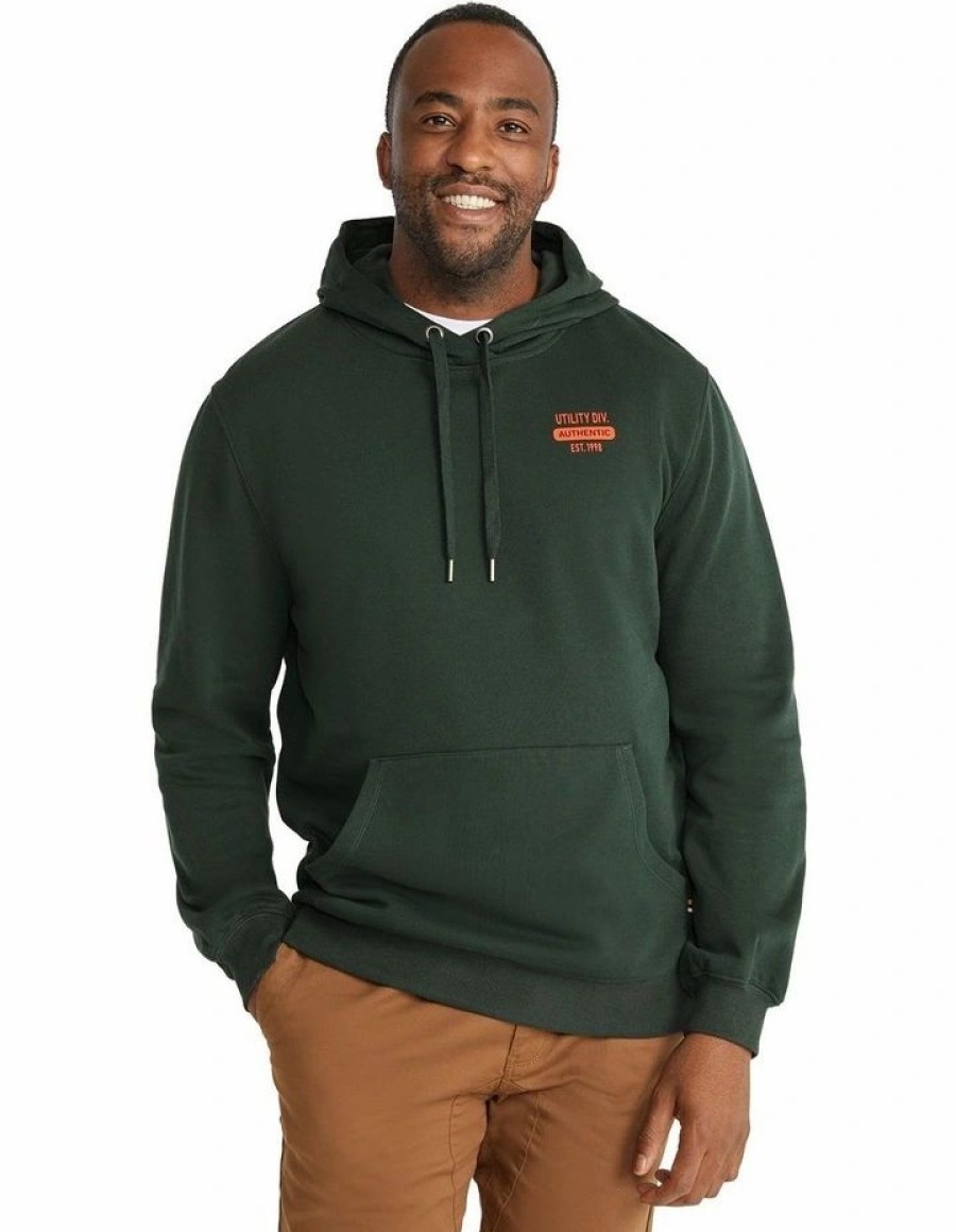 Big & Tall * | Johnny Bigg Less Expensive Utility Division Hoodie In Green Forest