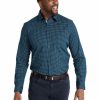 Suiting & Occasionwear * | Johnny Bigg Official Barrett Geo Print Stretch Shirt In Navy