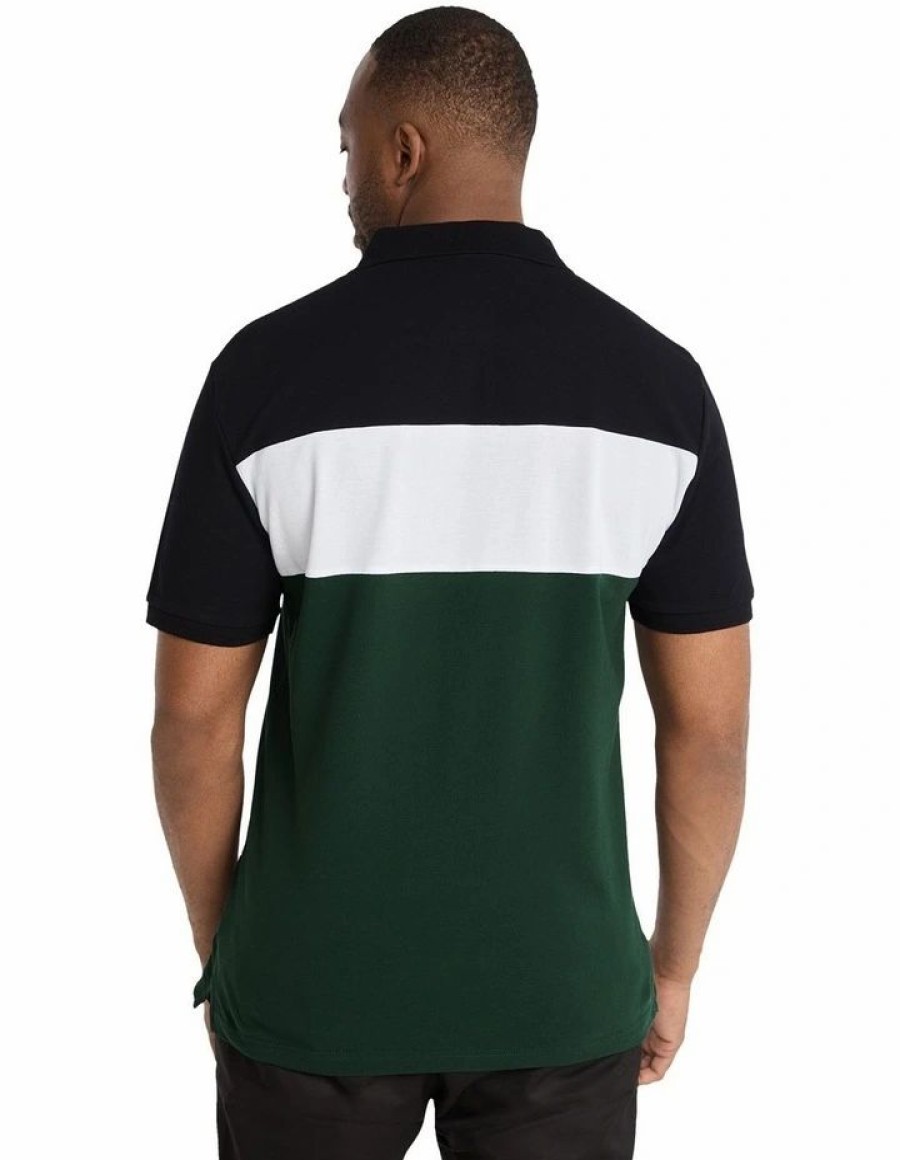 Clothing * | Johnny Bigg Less Expensive Malone Splice Polo In Green Forest