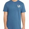 Clothing * | Johnny Bigg Cheap Aloha Longline Tee In Ocean Blue Marine