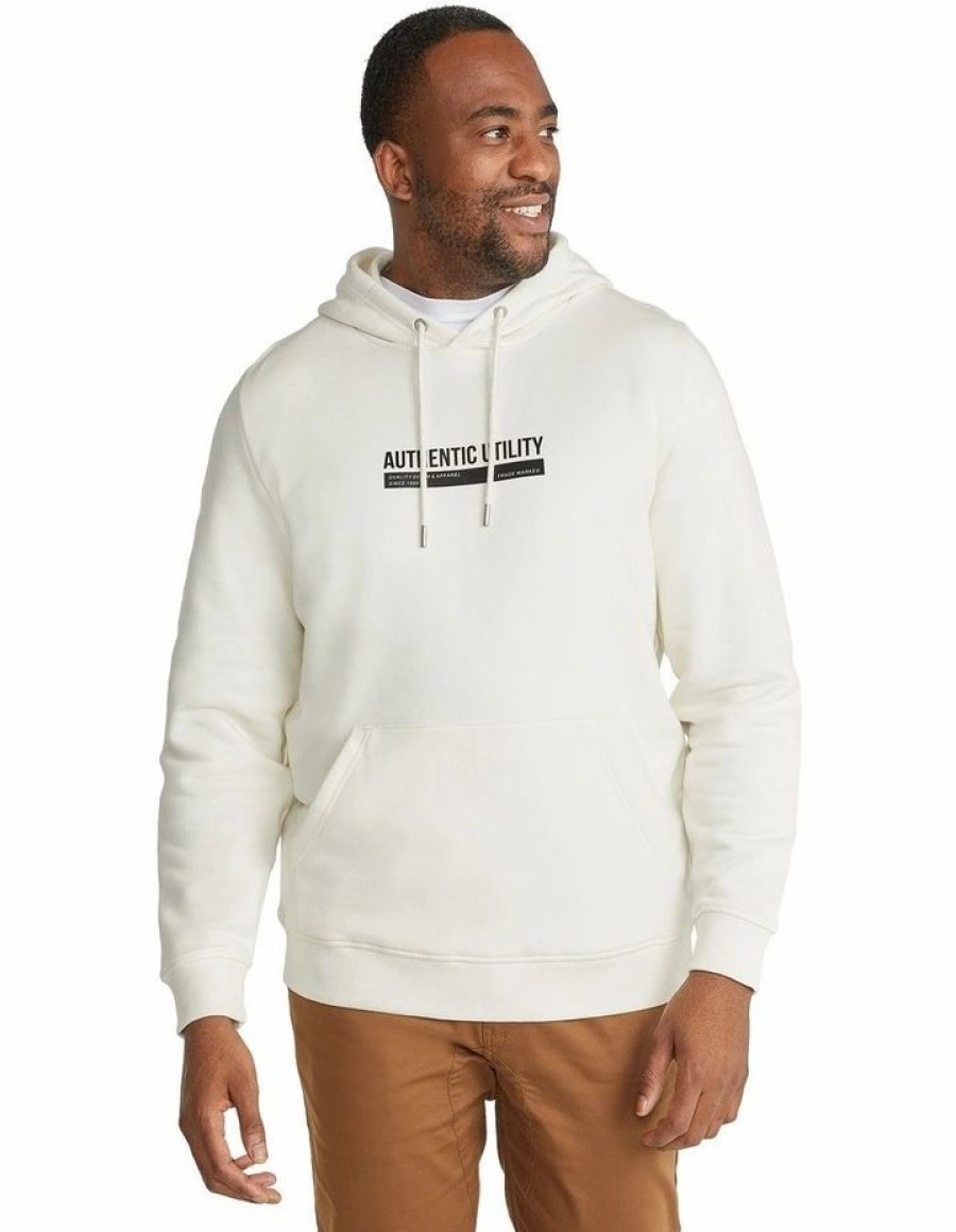 Big & Tall * | Johnny Bigg Official Authentic Utility Hoodie In Cream Ivory