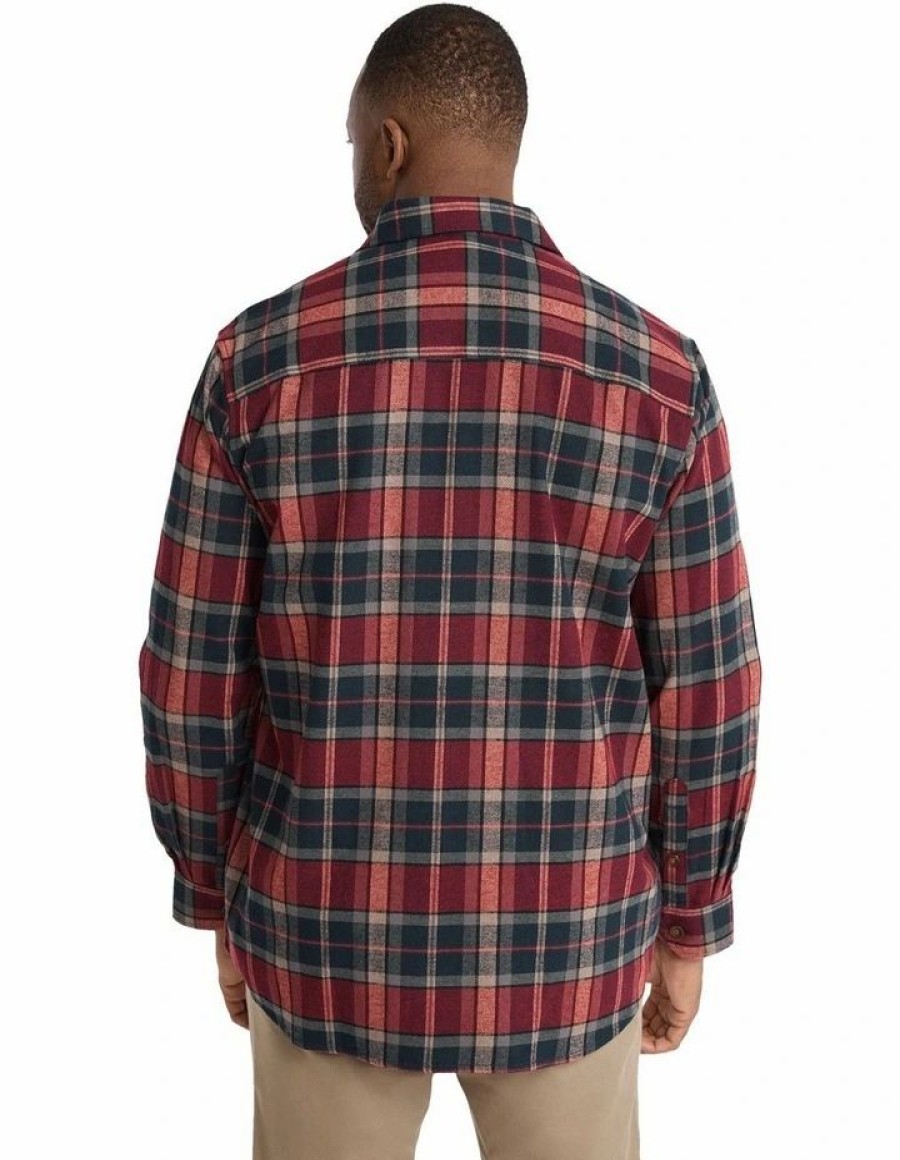 Accessories * | Johnny Bigg Official Garrett Check Overshirt In Burgundy