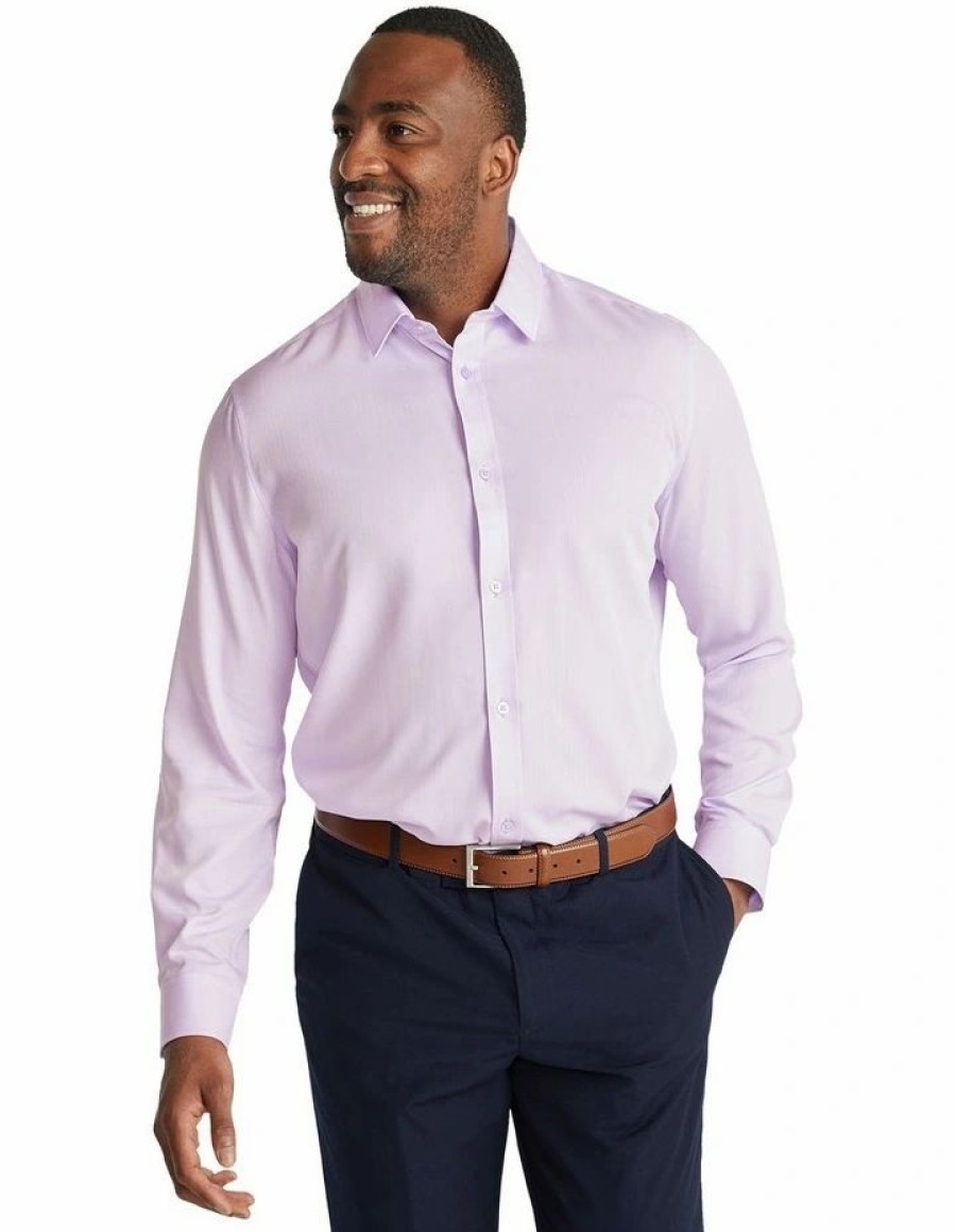 Suiting & Occasionwear * | Johnny Bigg Premium Trey Bamboo Blend Dress Shirt In Lilac