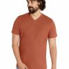 Clothing * | Johnny Bigg Original Essential V-Neck Tee In Tangerine