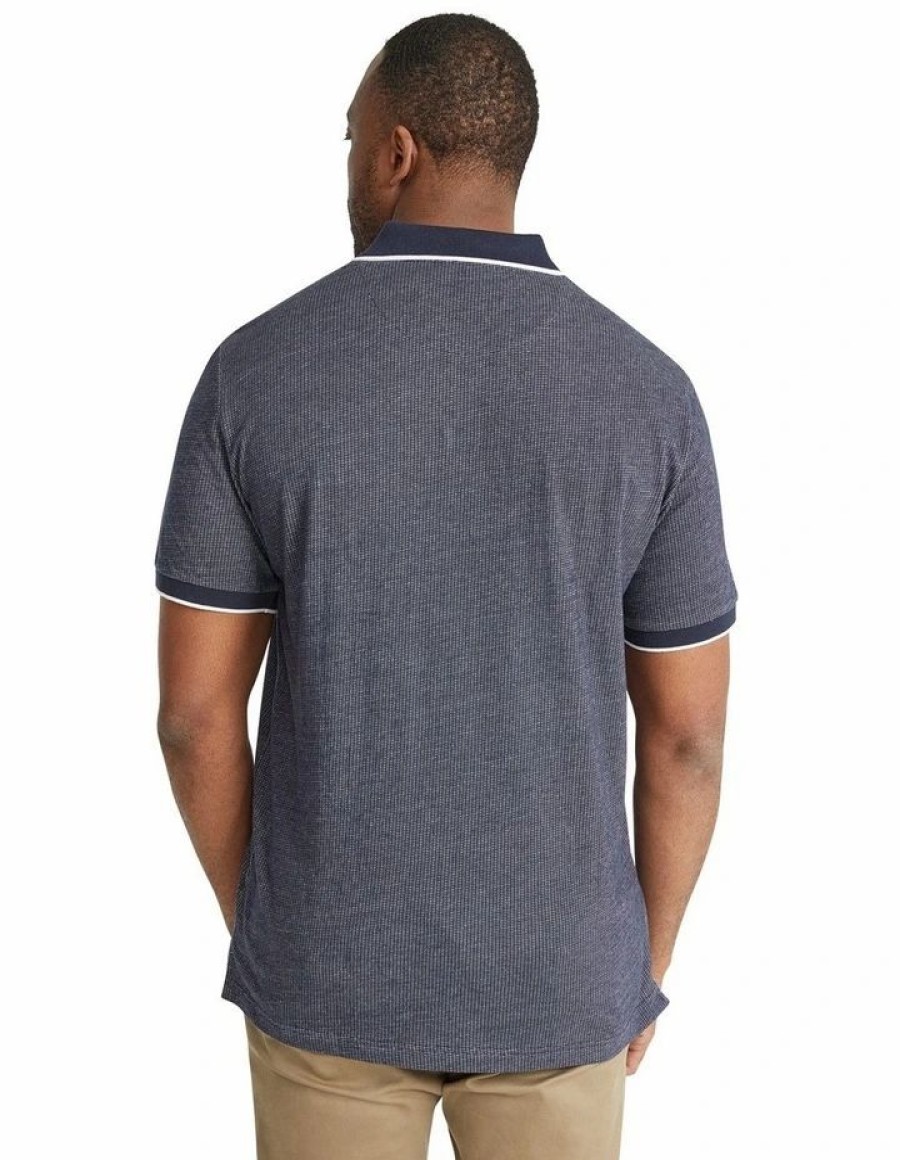 Clothing * | Johnny Bigg Cheaper Burlington Jacquard Polo In Navy