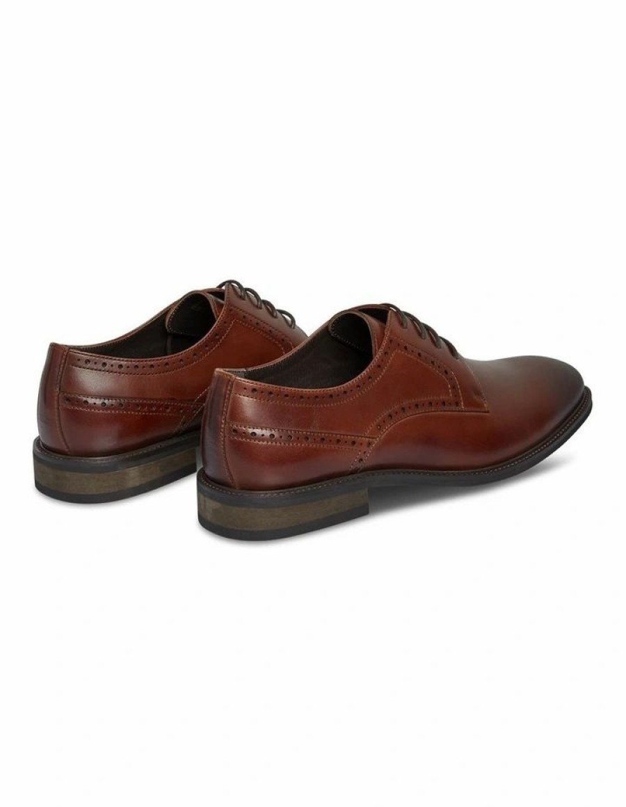 Shoes * | Johnny Bigg Official Chester Brogue Dress Shoe In Brown Tan