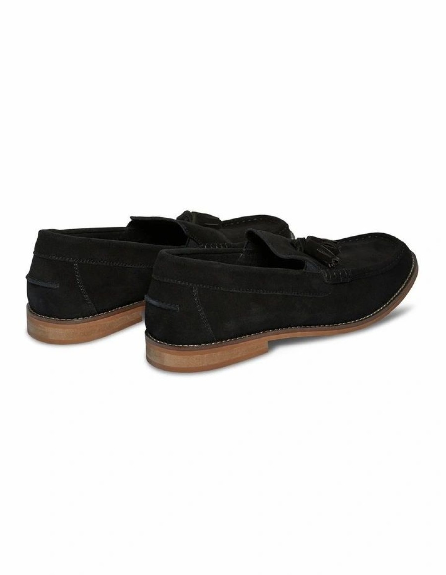 Shoes * | Johnny Bigg Cheaper Archie Suede Loafer In Black