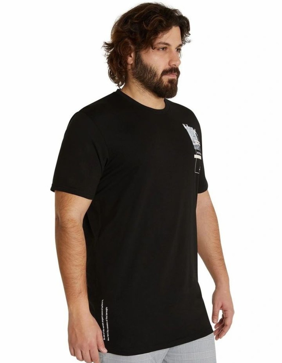 Clothing * | Johnny Bigg Clearance The Nyx Longline Tee Black