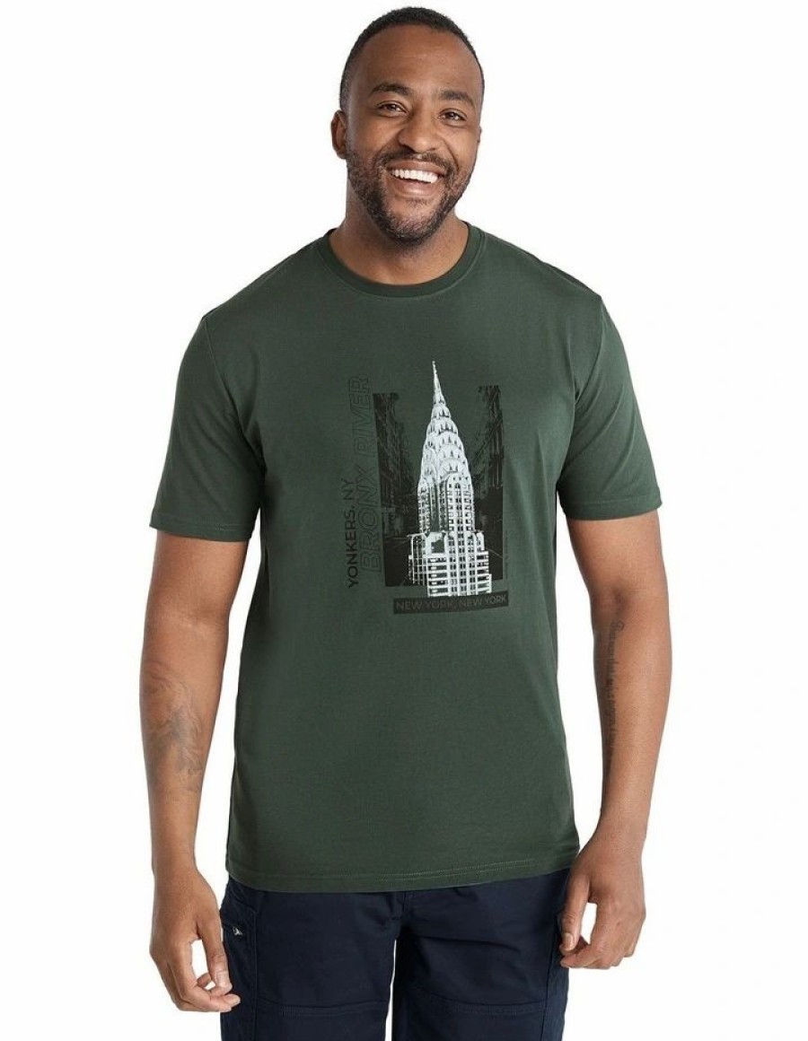 Clothing * | Johnny Bigg Original Graphic Print Tee In Green Forest