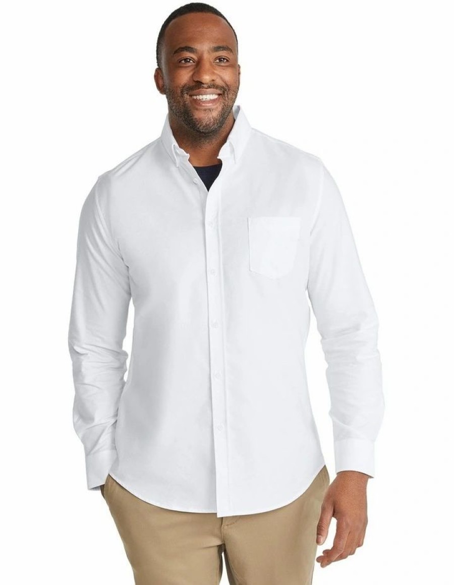 Big & Tall * | Johnny Bigg Best Quality Oxford Shirt In White