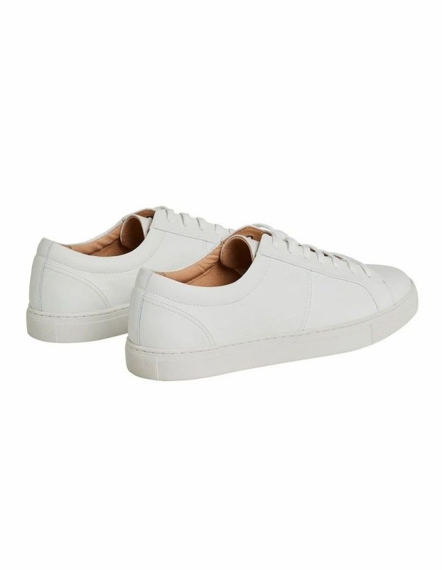 Shoes * | Johnny Bigg Crazy Deals Aldin 2.0 Leather Sneaker In White