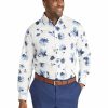 Big & Tall * | Johnny Bigg Best Quality Camden Floral Print Stretch Shirt In White