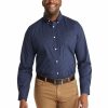 Big & Tall * | Johnny Bigg Classical Martin Micro Print Shirt In Blue Navy