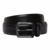 Accessories * | Johnny Bigg Crazy Deals The Arlington Genuine Leather Belt Black