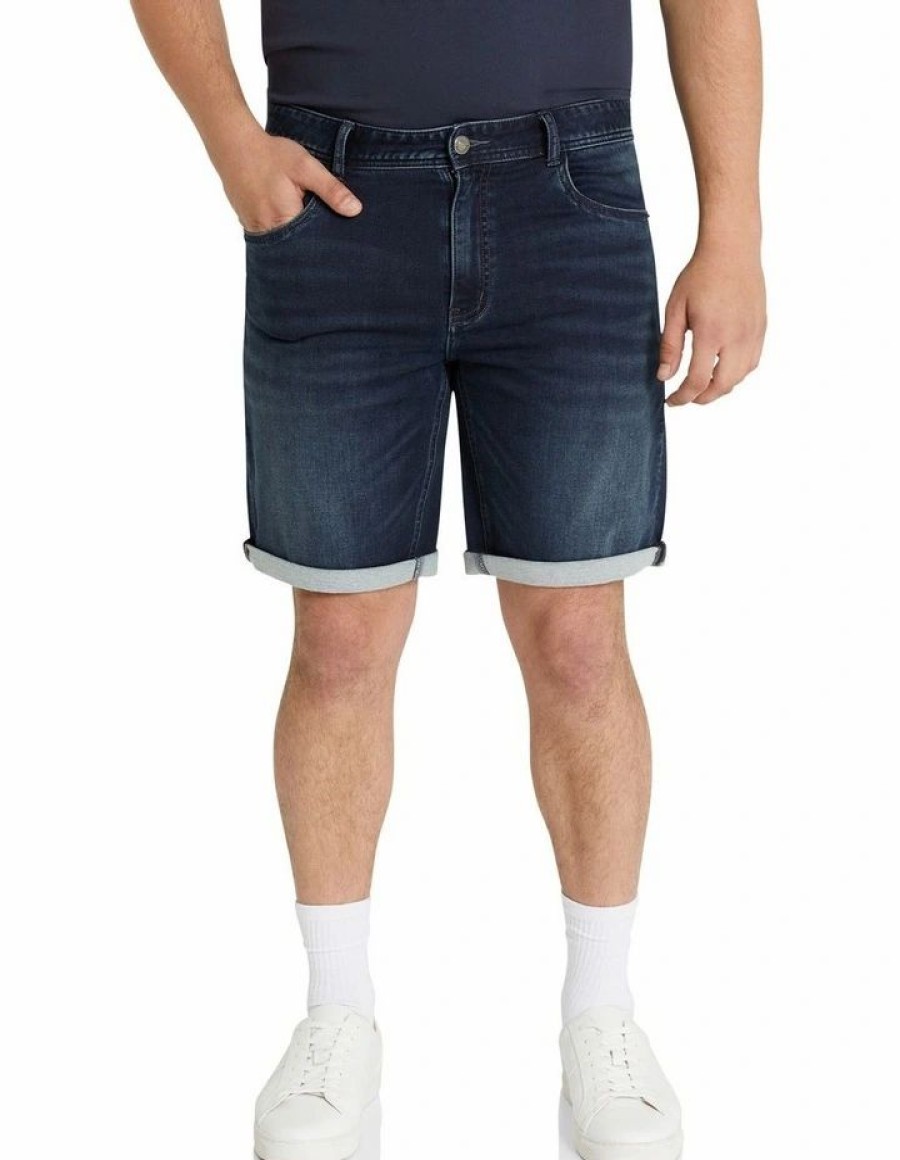 Clothing * | Johnny Bigg Clearance Duke Knit Denim Short In Blue Ink