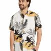 Big & Tall * | Johnny Bigg Outlet Sale Griffen Leaf Print Shirt In White